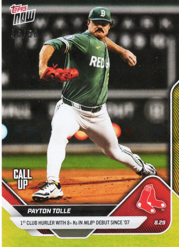 2025-topps-now-payton-tolle-626-gold-foil-50-boston-red-sox-rookie-rc-baseball-card