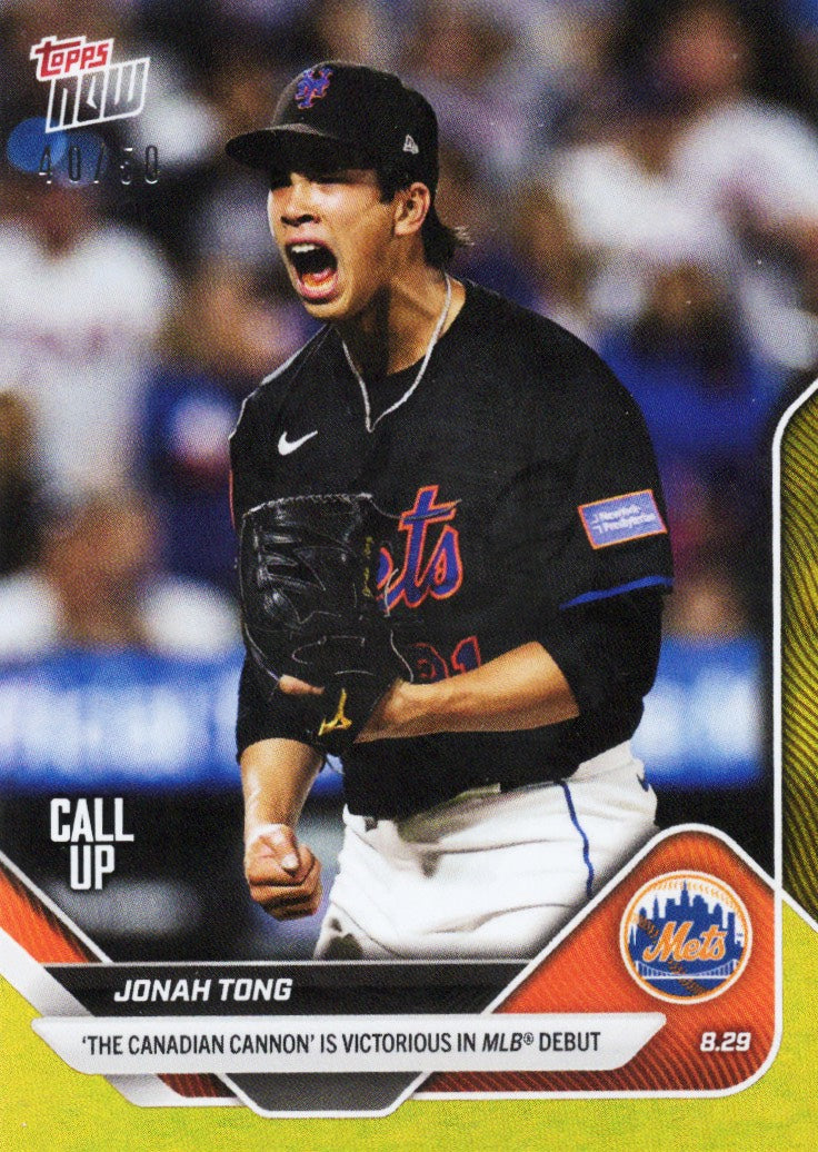 2025-topps-now-jonah-tong-628-gold-foil-50-new-york-mets-rookie-rc-baseball-card