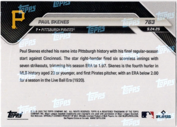 2025-topps-now-paul-skenes-763-orange-foil-50-pittsburgh-pirates-baseball-card