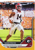 2025-topps-bowman-u-now-gunner-stockton-12-orange-foil-25-georgia-bulldogs-rookie-rc-football-card