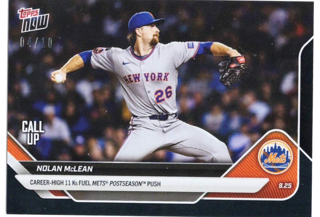 2025-topps-now-nolan-mclean-771-black-foil-10-new-york-mets-rookie-rc-baseball-card