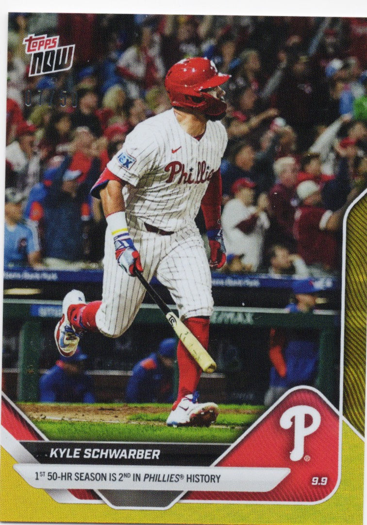 2025-topps-now-kyle-schwarber-682-gold-foil-50-philadelphia-phillies-baseball-card