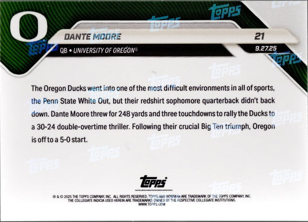 2025-topps-bowman-u-now-dante-moore-21-black-foil-10-oregon-ducks-rookie-rc-football-card