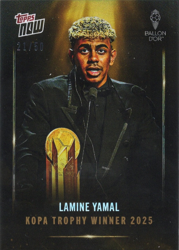 2025-topps-now-lamine-yamal-006-kopa-trophy-winner-gold-foil-50-soccer-card