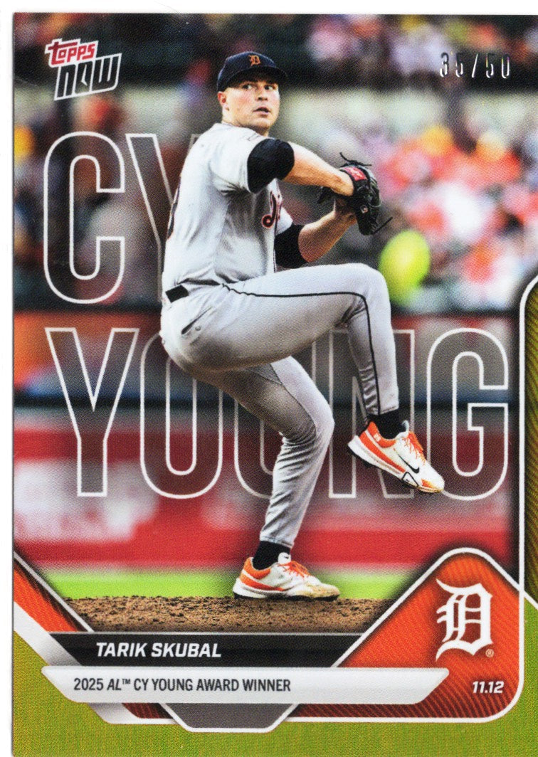 2025-topps-now-tarik-skubal-os5-gold-foil-50-detroit-tigers-baseball-card