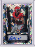2025-leaf-metal-gunner-stockton-mags1-silver-ice-auto-49-georgia-bulldogs-rookie-rc-football-card