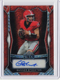2025-leaf-metal-gunner-stockton-mags1-red-shimmer-auto-40-georgia-bulldogs-rookie-rc-football-card