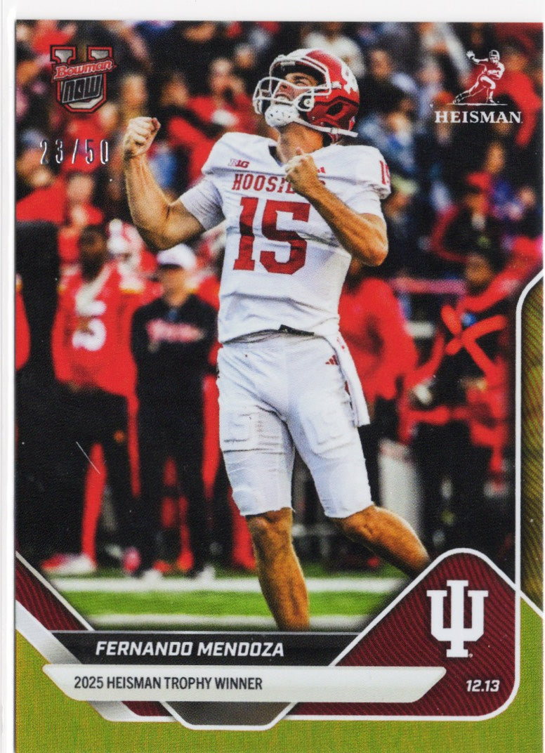 2025-topps-bowman-u-now-fernando-mendoza-60-gold-foil-50-indiana-hoosiers-rookie-rc-football-card