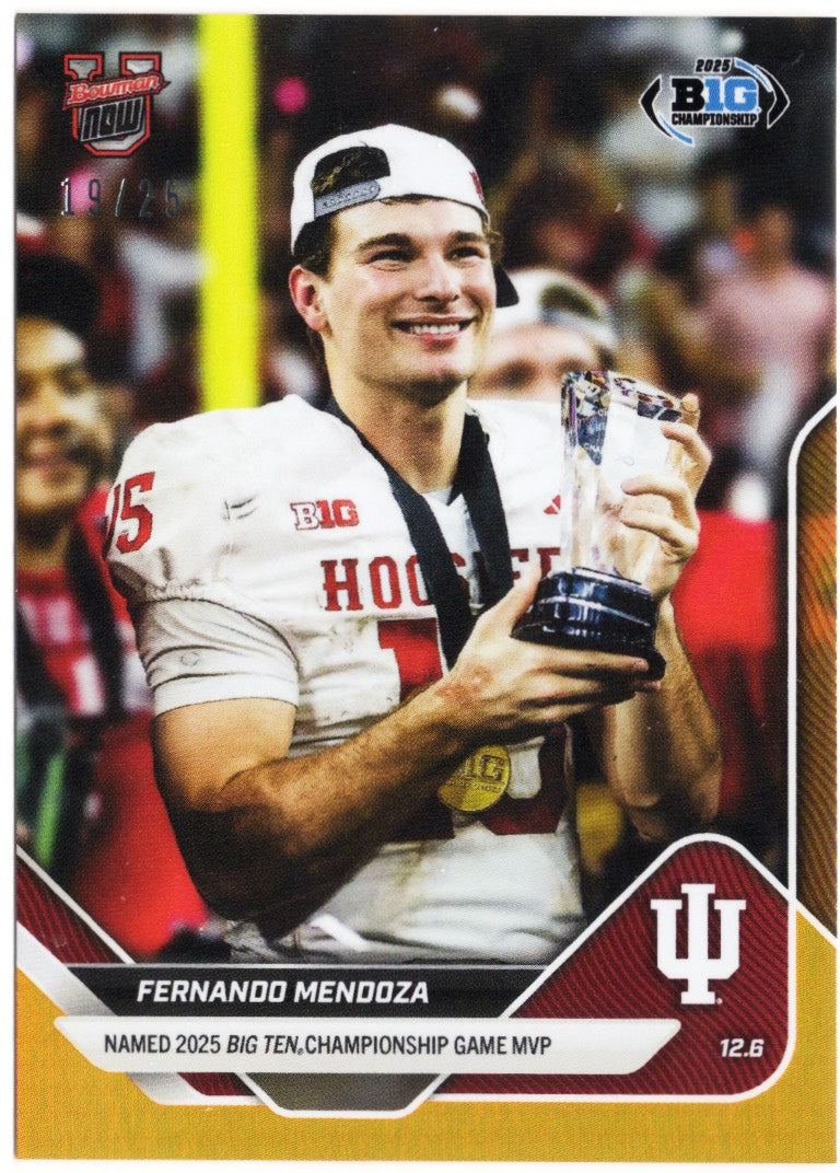 2025-topps-bowman-u-now-fernando-mendoza-58-orange-foil-25-indiana-hoosiers-rookie-rc-football-card