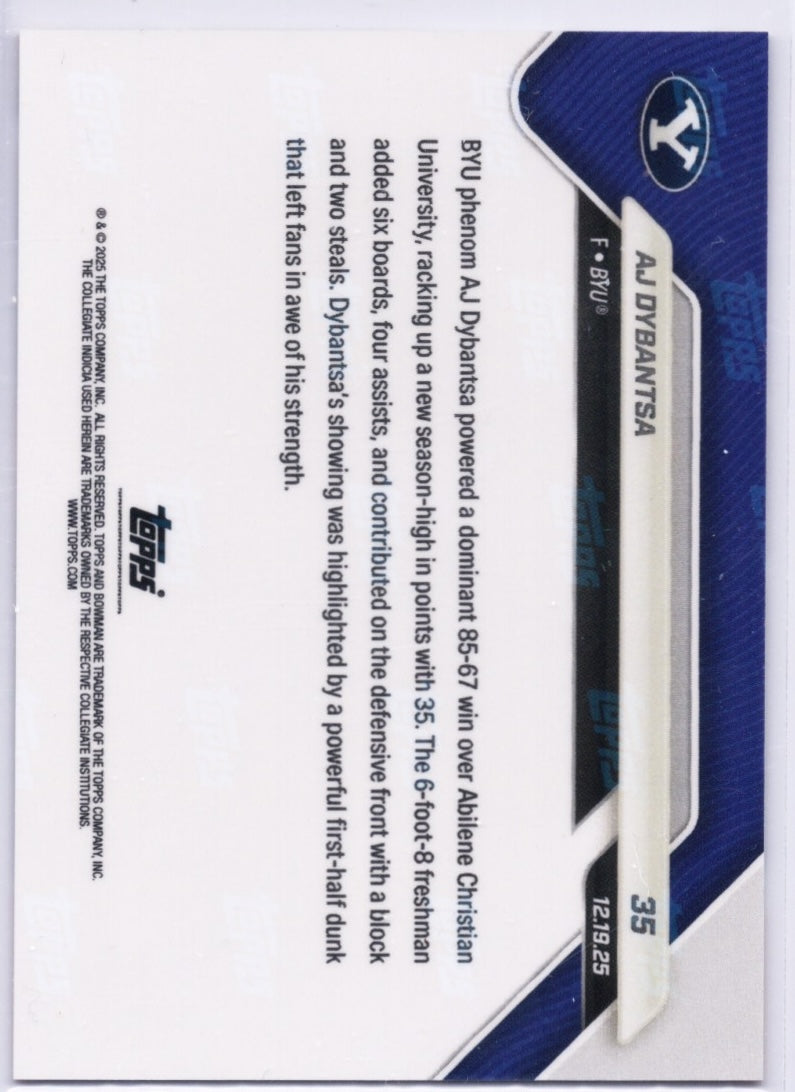 2025-topps-bowman-u-now-aj-dybantsa-35-orange-foil-25-byu-cougars-rookie-rc-basketball-card