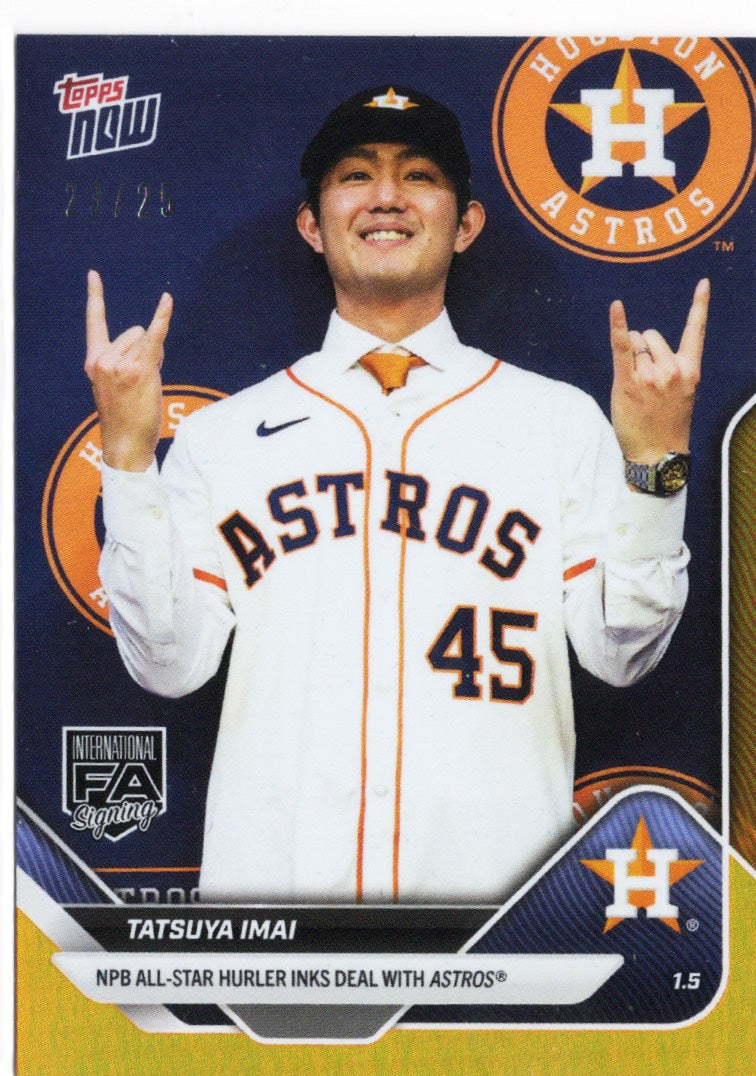 2025-topps-now-tatsuya-imai-os12-orange-foil-25-houston-astros-rookie-rc-baseball-card