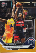 2025-topps-now-tre-johnson-140-orange-foil-25-washington-wizards-rookie-rc-basketball-card