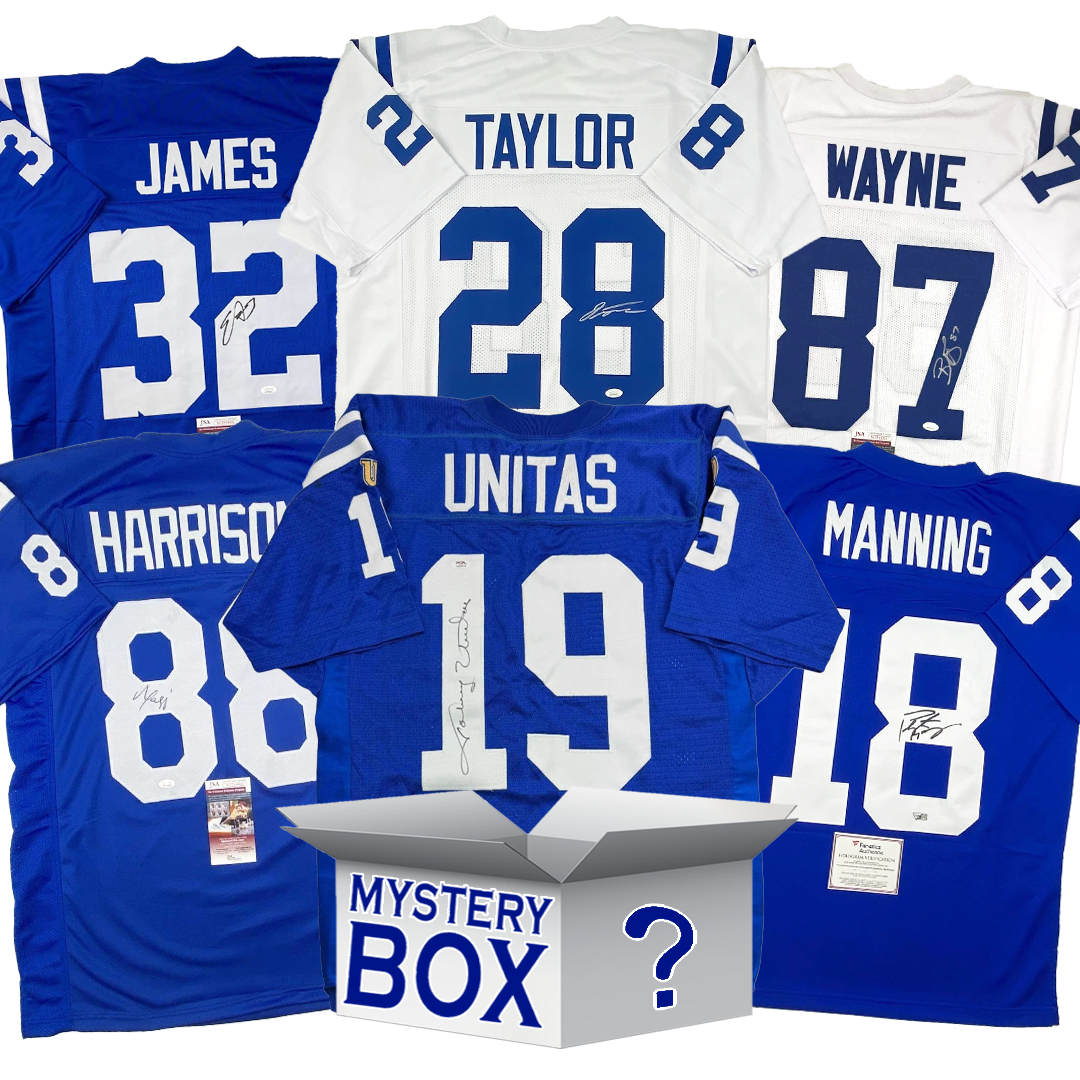 autographed-signed-indianapolis-football-jersey-mystery-box-with-psa-jsa-or-beckett-coa