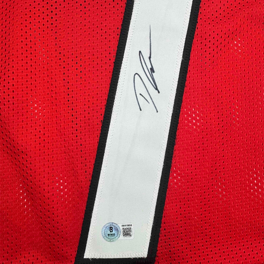 autographed-signed-dandre-swift-georgia-red-college-football-jersey-beckett-bas-coa