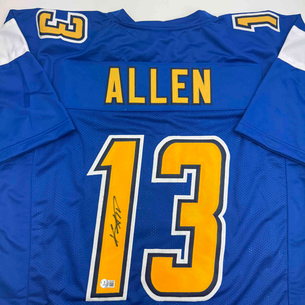 autographed-signed-keenan-allen-los-angeles-la-color-rush-blue-football-jersey-beckett-bas-coa