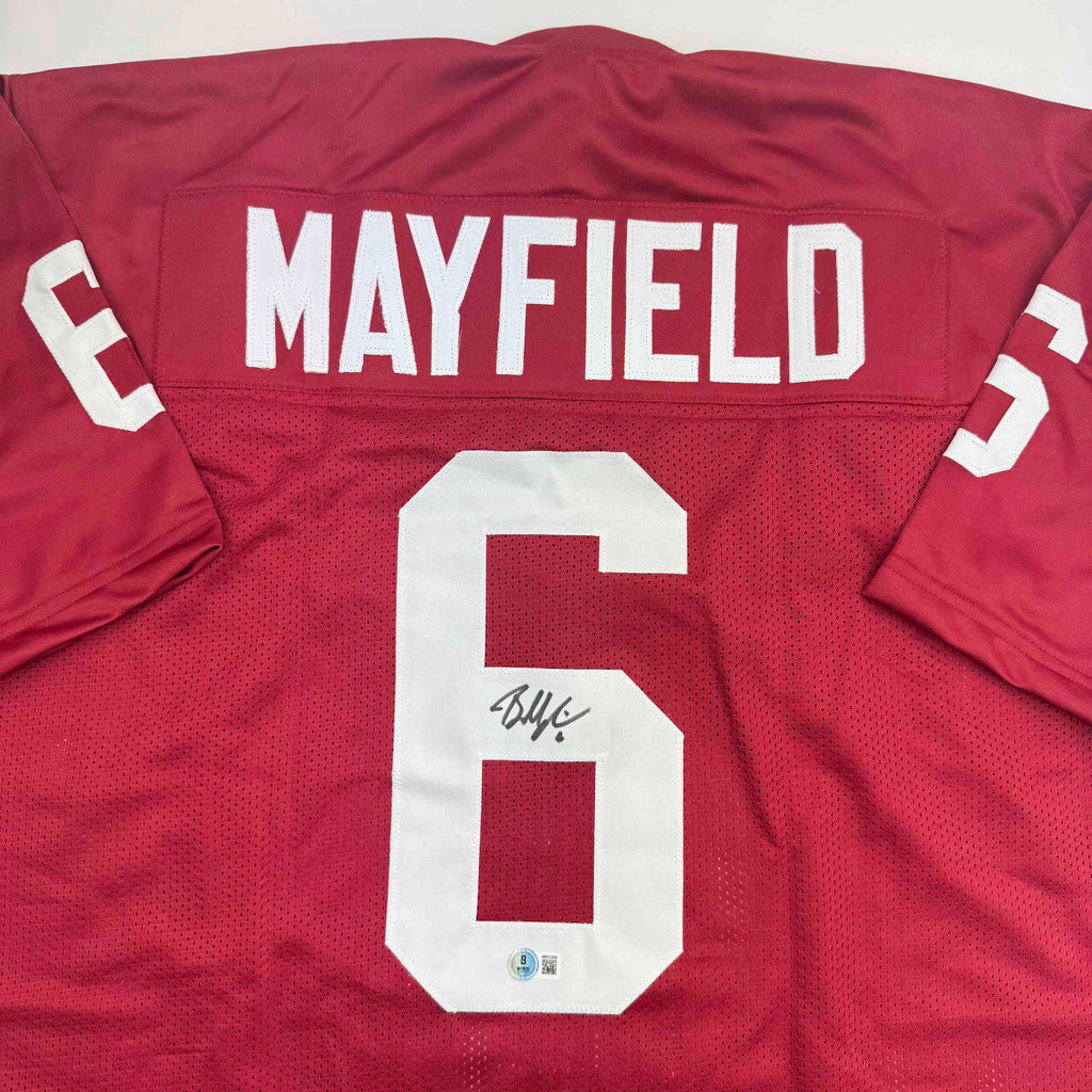 autographed-signed-baker-mayfield-oklahoma-crimson-college-football-jersey-beckett-bas-coa