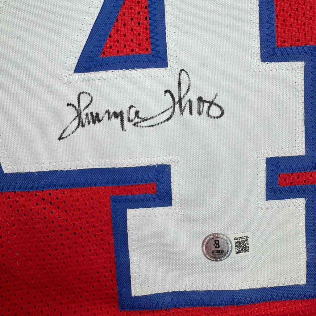 autographed-signed-thurman-thomas-buffalo-red-football-jersey-jsa-coa