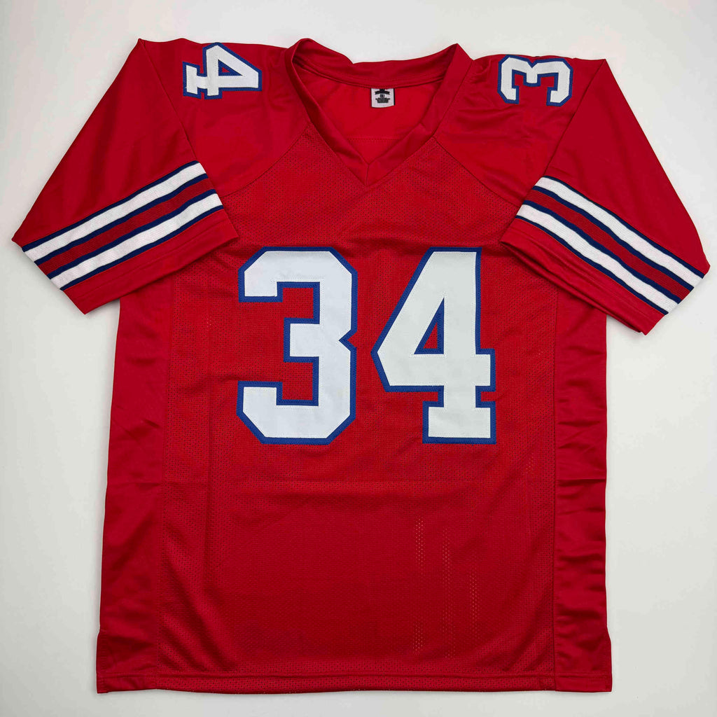 autographed-signed-thurman-thomas-buffalo-red-football-jersey-jsa-coa