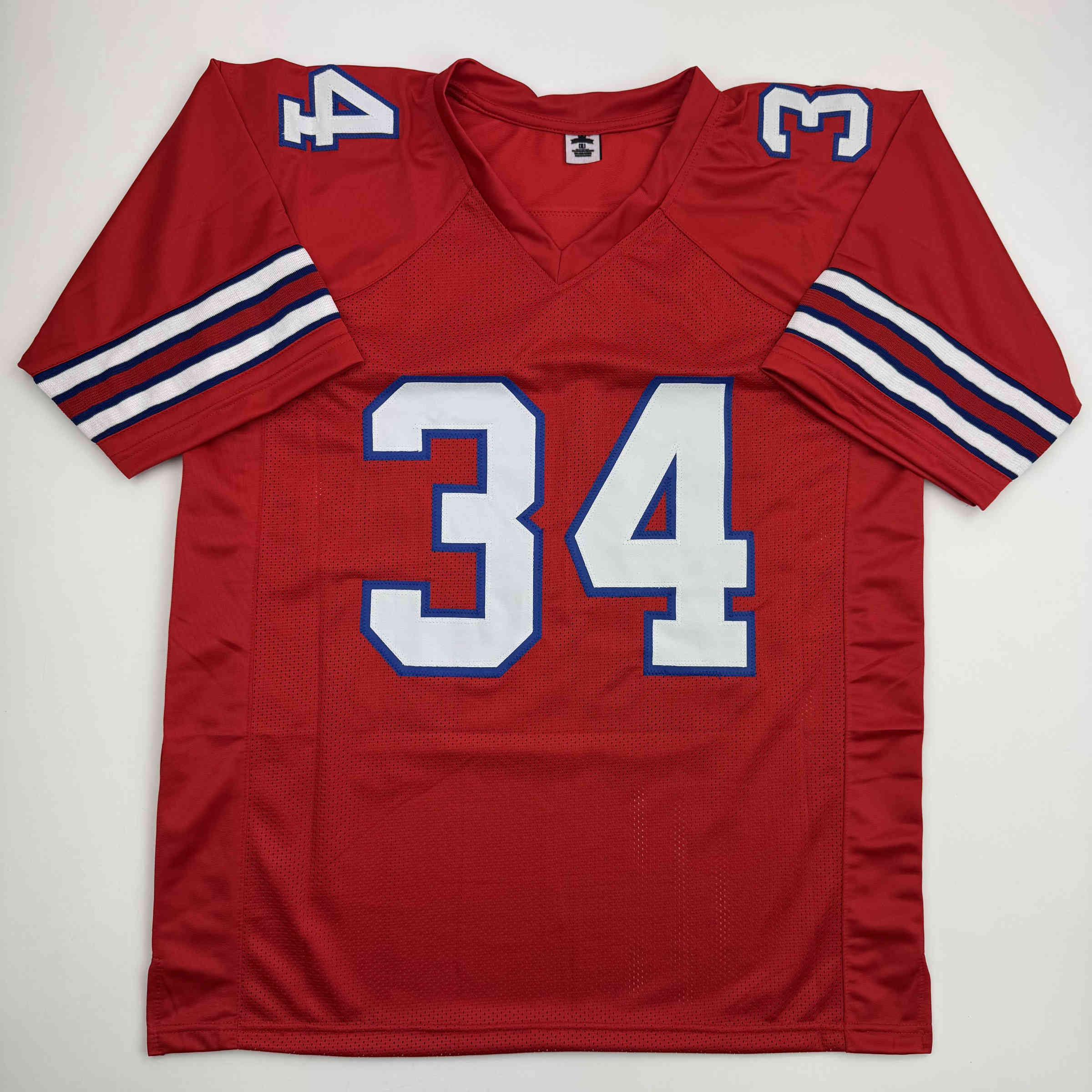 autographed-signed-thurman-thomas-buffalo-red-football-jersey-jsa-coa