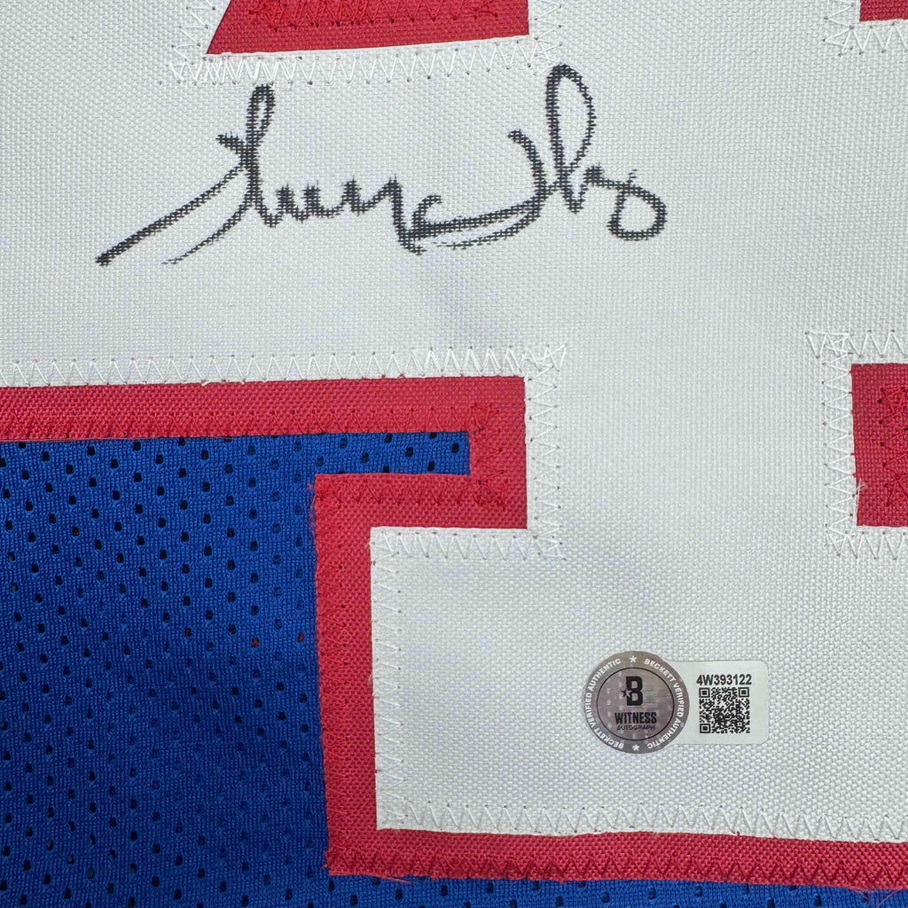 autographed-signed-thurman-thomas-buffalo-blue-football-jersey-jsa-coa