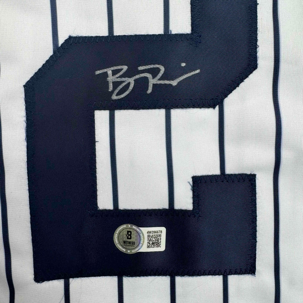 autographed-signed-ben-rice-new-york-pinstripe-baseball-jersey-jsa-coa