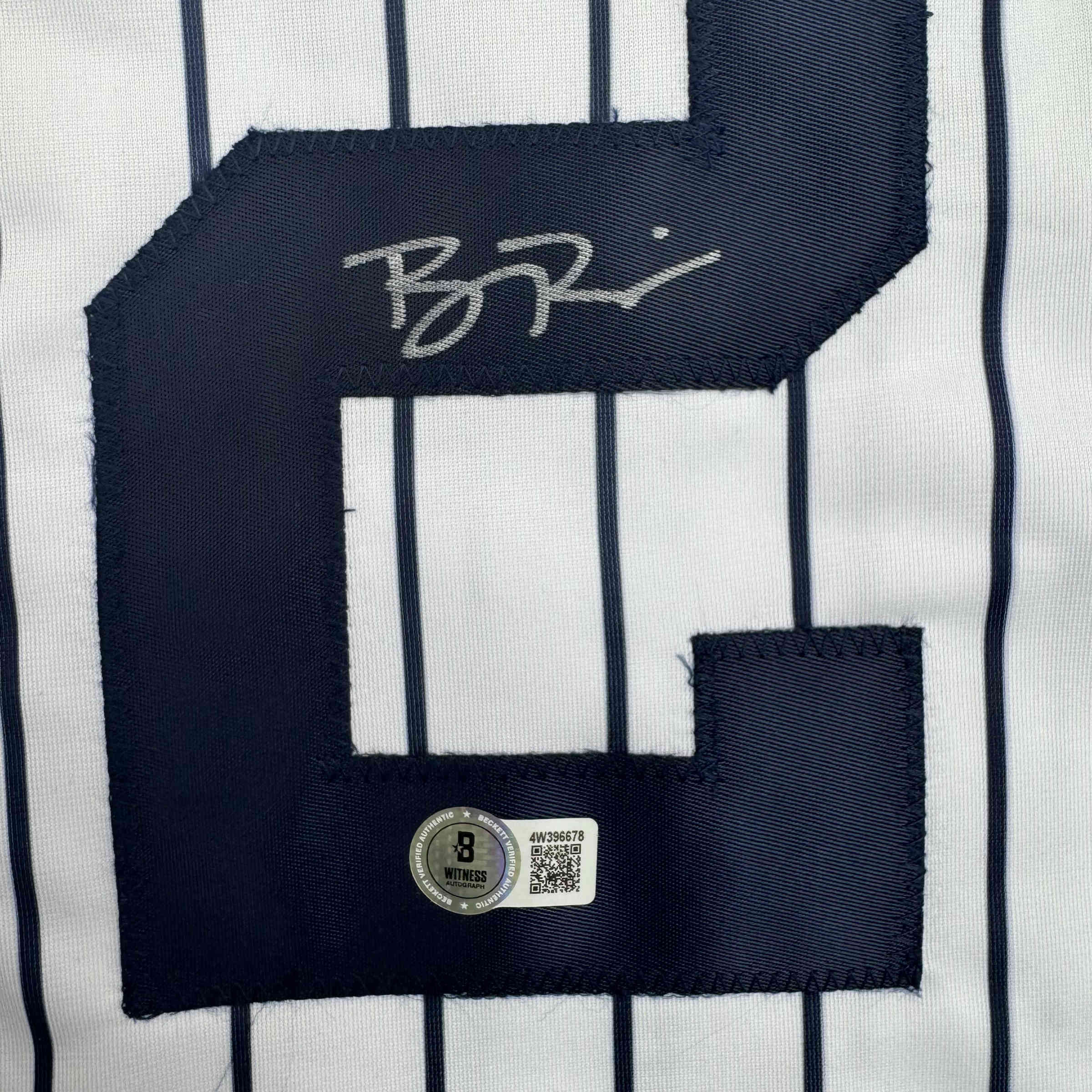 autographed-signed-ben-rice-new-york-pinstripe-baseball-jersey-jsa-coa