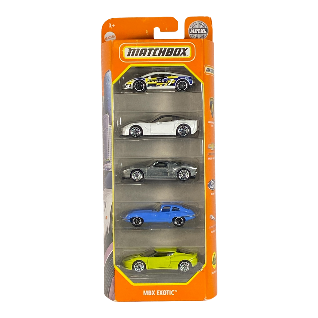 Matchbox MBX Exotic 5 Pack Die-Cast Cars