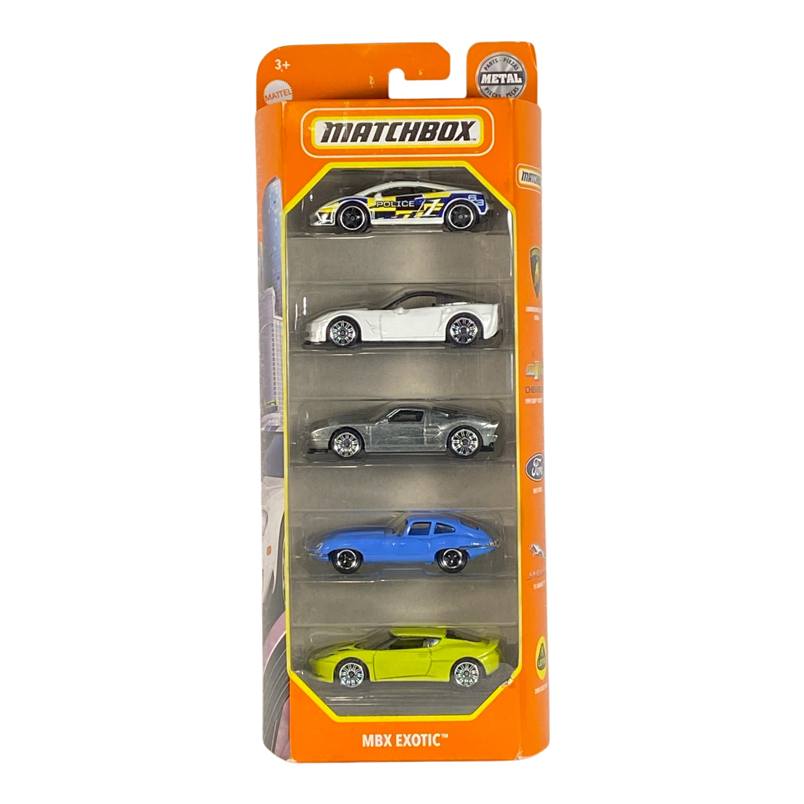 Matchbox MBX Exotic 5 Pack Die-Cast Cars
