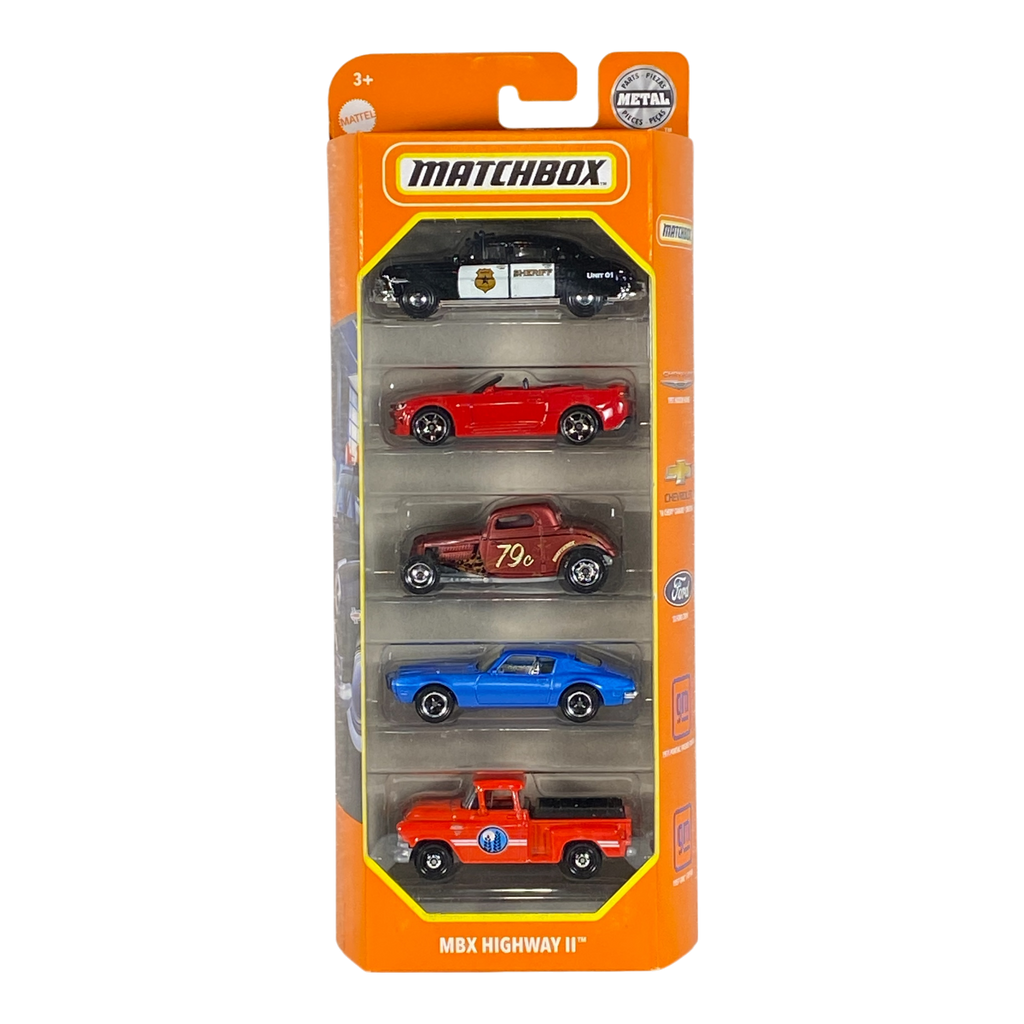 Matchbox MBX Highway II 5 Pack Die-Cast Cars