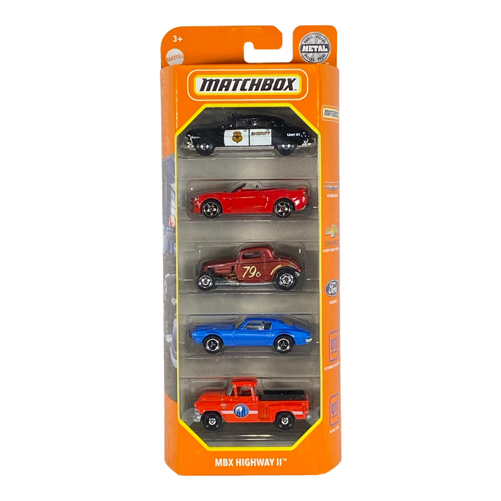 Matchbox MBX Highway II 5 Pack Die-Cast Cars