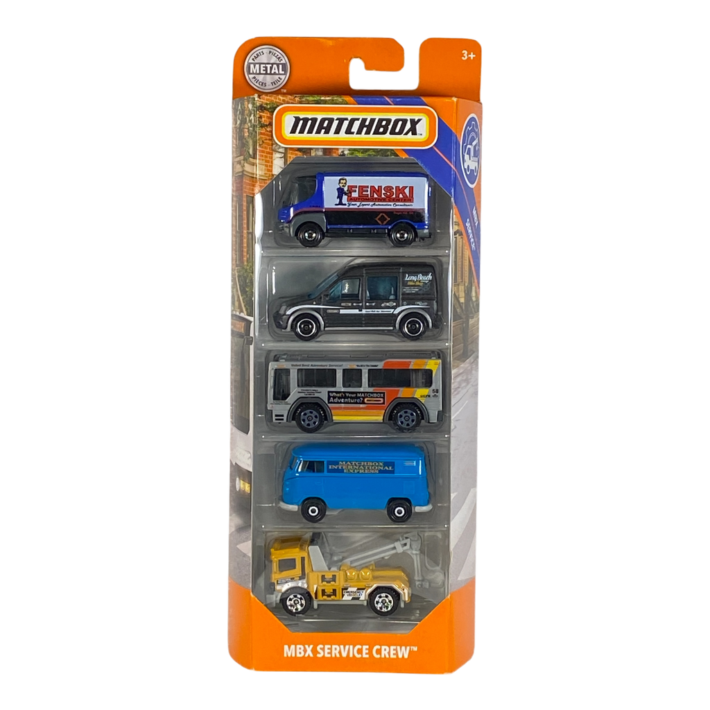 Matchbox MBX Service Crew 5 Pack Vehicles