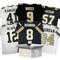 autographed-signed-new-orleans-football-jersey-mystery-box-with-psa-jsa-or-beckett-coa