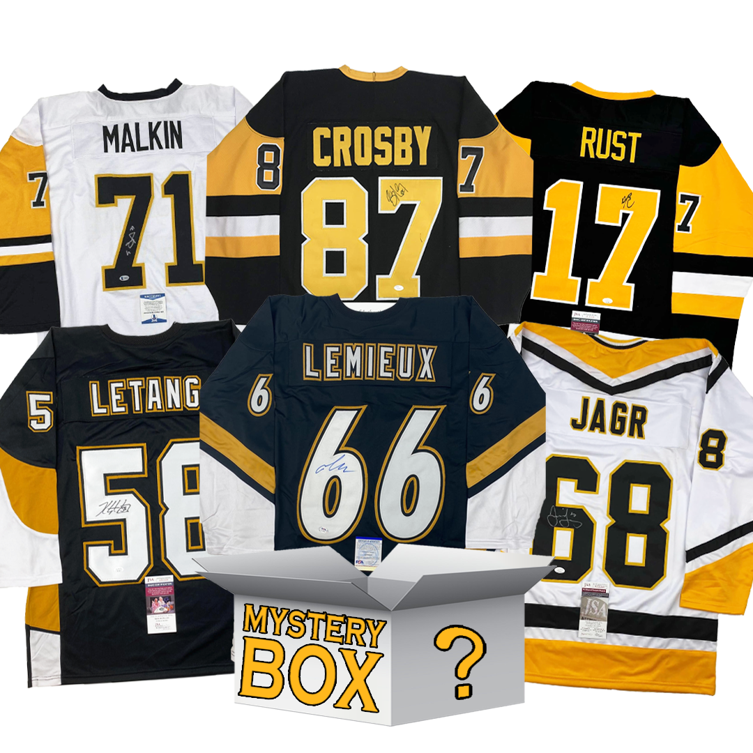 autographed-signed-pittsburgh-hockey-jersey-mystery-box-with-psa-jsa-or-beckett-coa