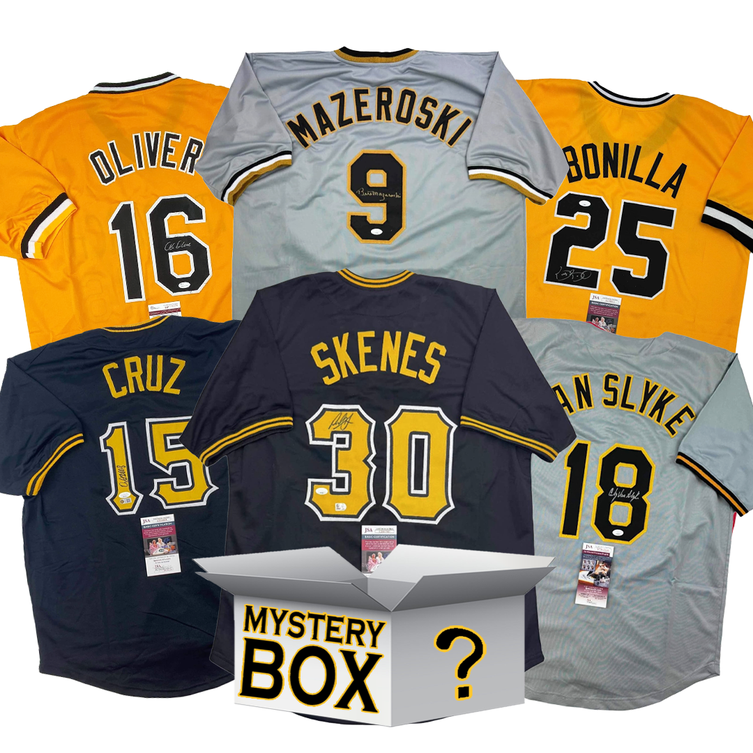 autographed-signed-pittsburgh-baseball-jersey-mystery-box-with-psa-jsa-or-beckett-coa