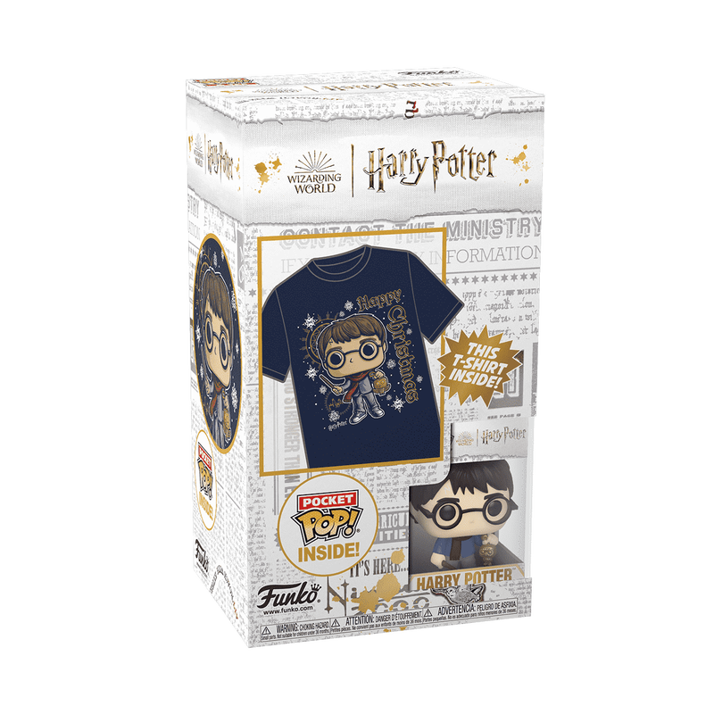 Pocket Pop! & Kids Tee Holiday Harry Potter (Size M)