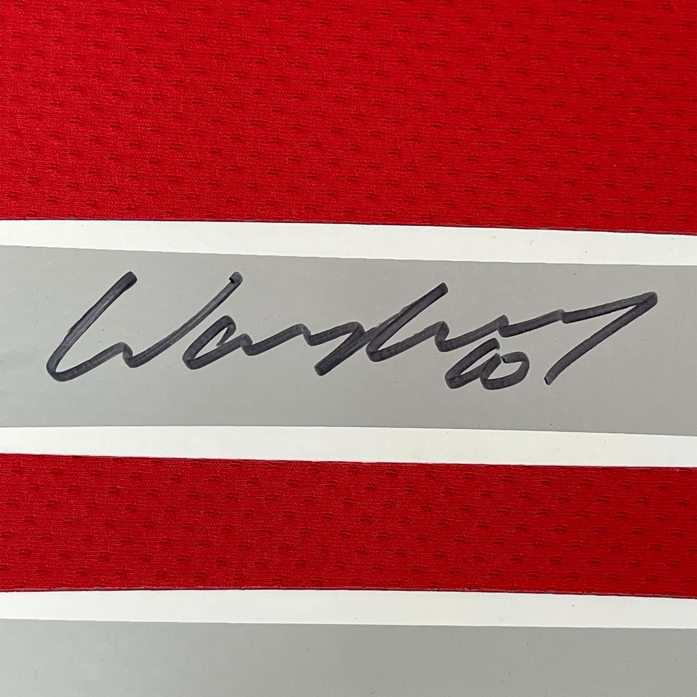Framed Autographed/Signed Wayne Rooney 35x39 Manchester United Red 2008 Champions League Final Soccer Jersey Beckett BAS COA