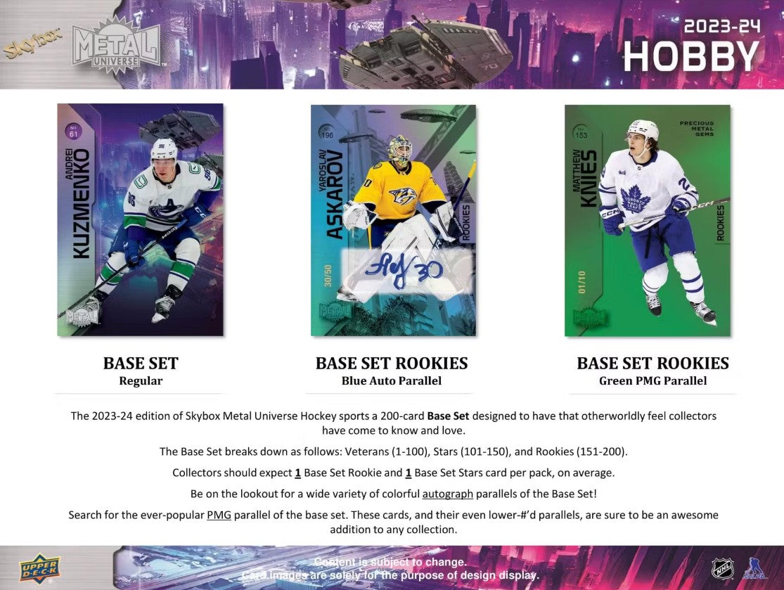 2023-24-upper-deck-skybox-metal-universe-hockey-hobby-box