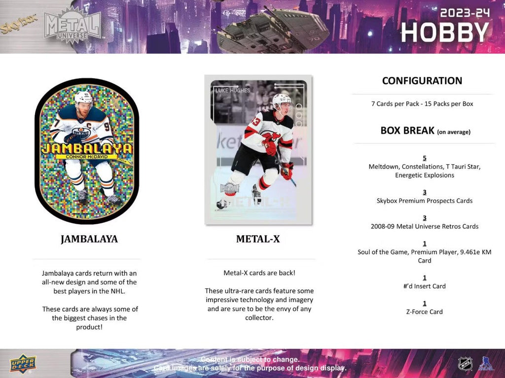 2023-24-upper-deck-skybox-metal-universe-hockey-hobby-box