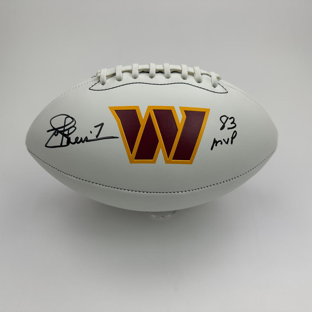 autographed-signed-joe-theismann-83-mvp-washington-commanders-full-size-f-s-white-panel-logo-football-beckett-bas-coa