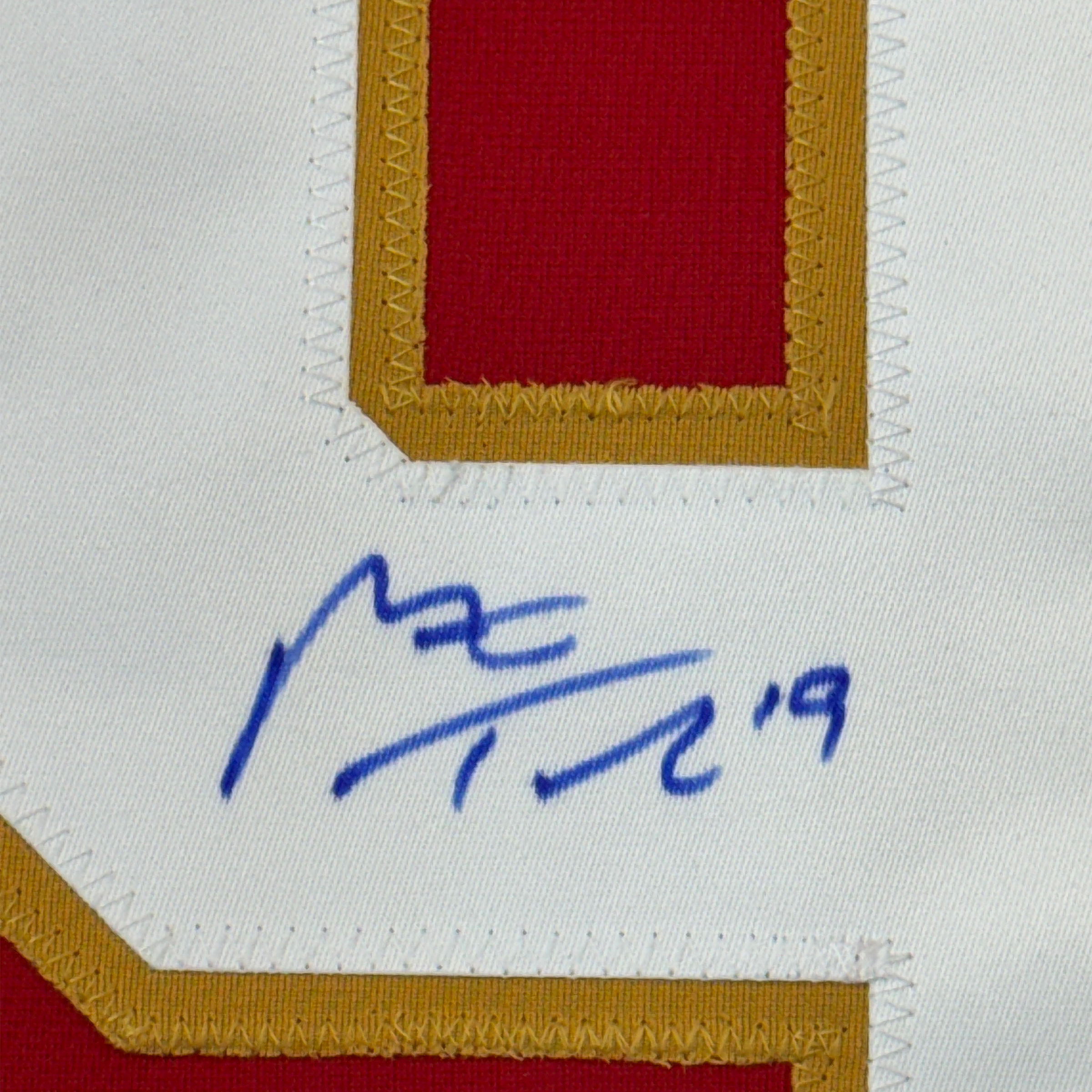 Framed Autographed/Signed Matthew Tkachuk 35x39 Florida Red Hockey Jersey JSA COA