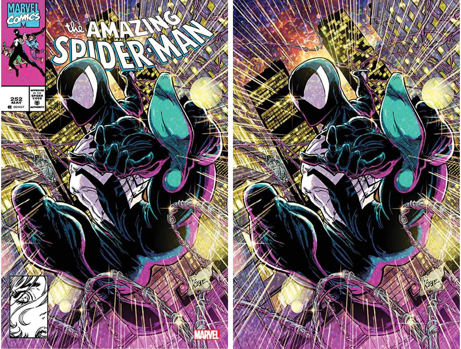amazing-spider-man-252-facsimile-edition-kaare-andrews-exclusive-trade-virgin-variant-set-marvel