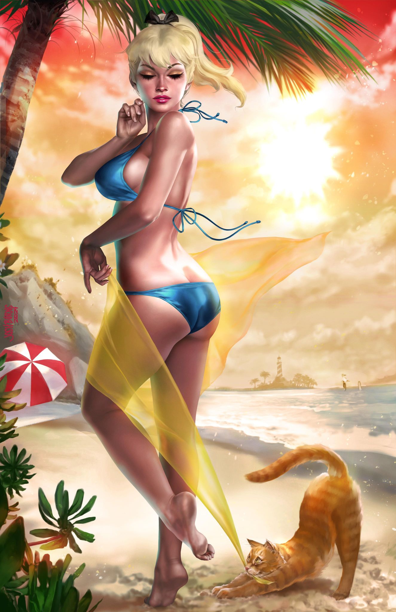 betty-veronica-summer-spectacular-1-josh-burns-exclusive-betty-coppertone-homage-virgin-variant-a-b-c-set-archie