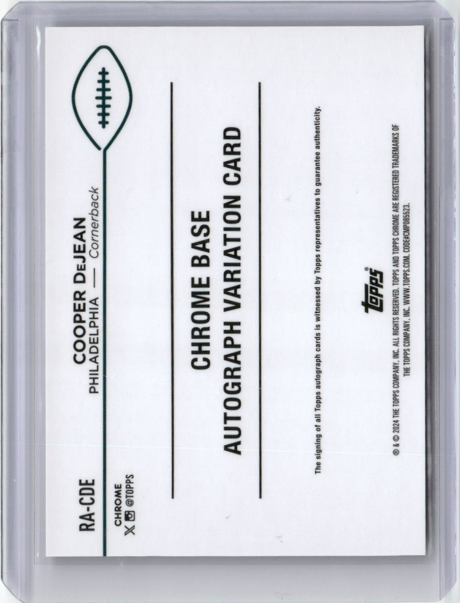 2024-topps-chrome-silver-refractor-cooper-dejean-ra-cde-auto-rookie-rc-football-card