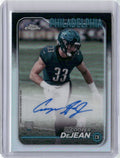 2024-topps-chrome-silver-refractor-cooper-dejean-ra-cde-auto-rookie-rc-football-card