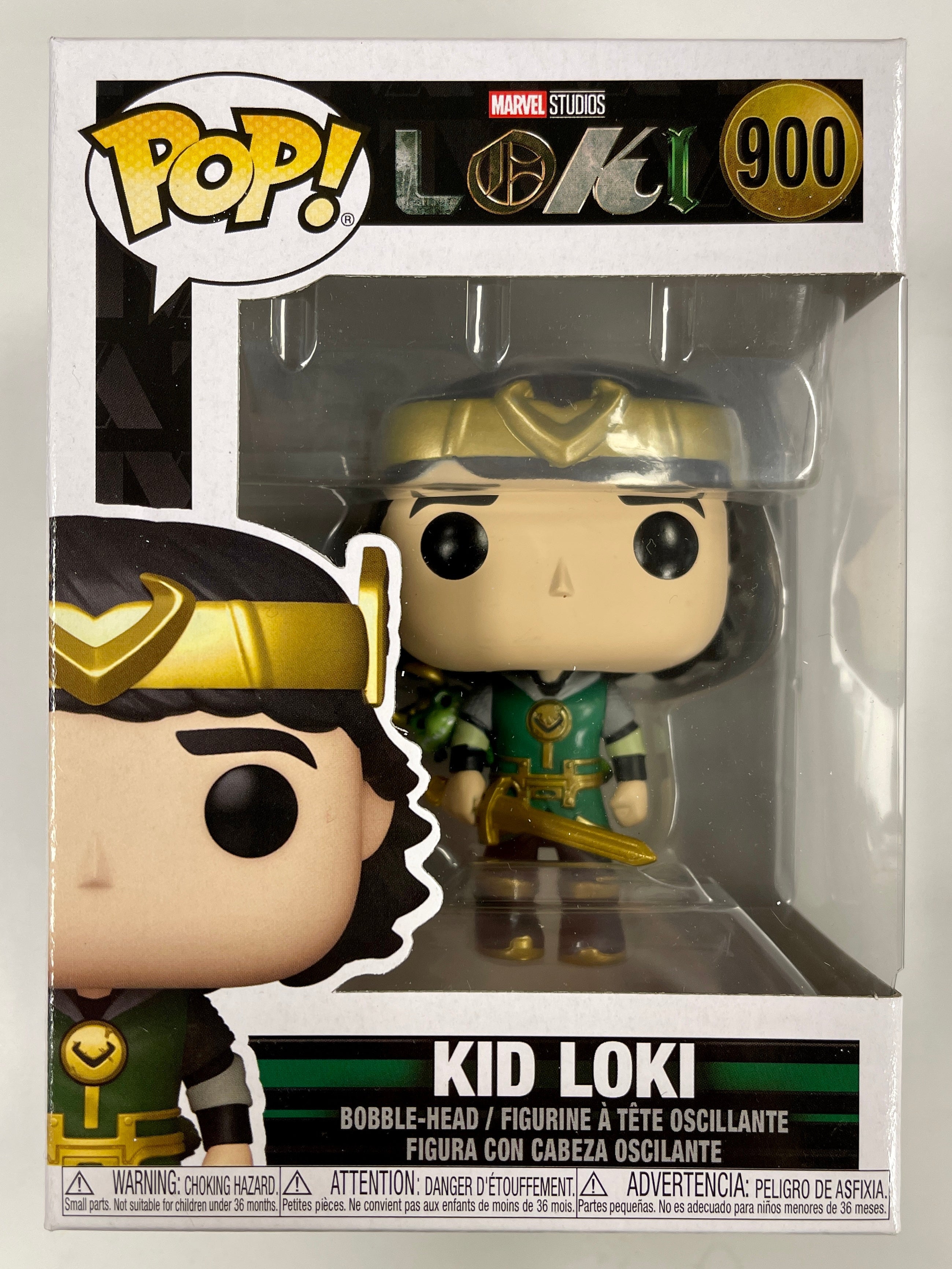 Funko Pop! Marvel Metallic Kid Loki W/ Alligator Loki #900 FS Exclusive No Sticker