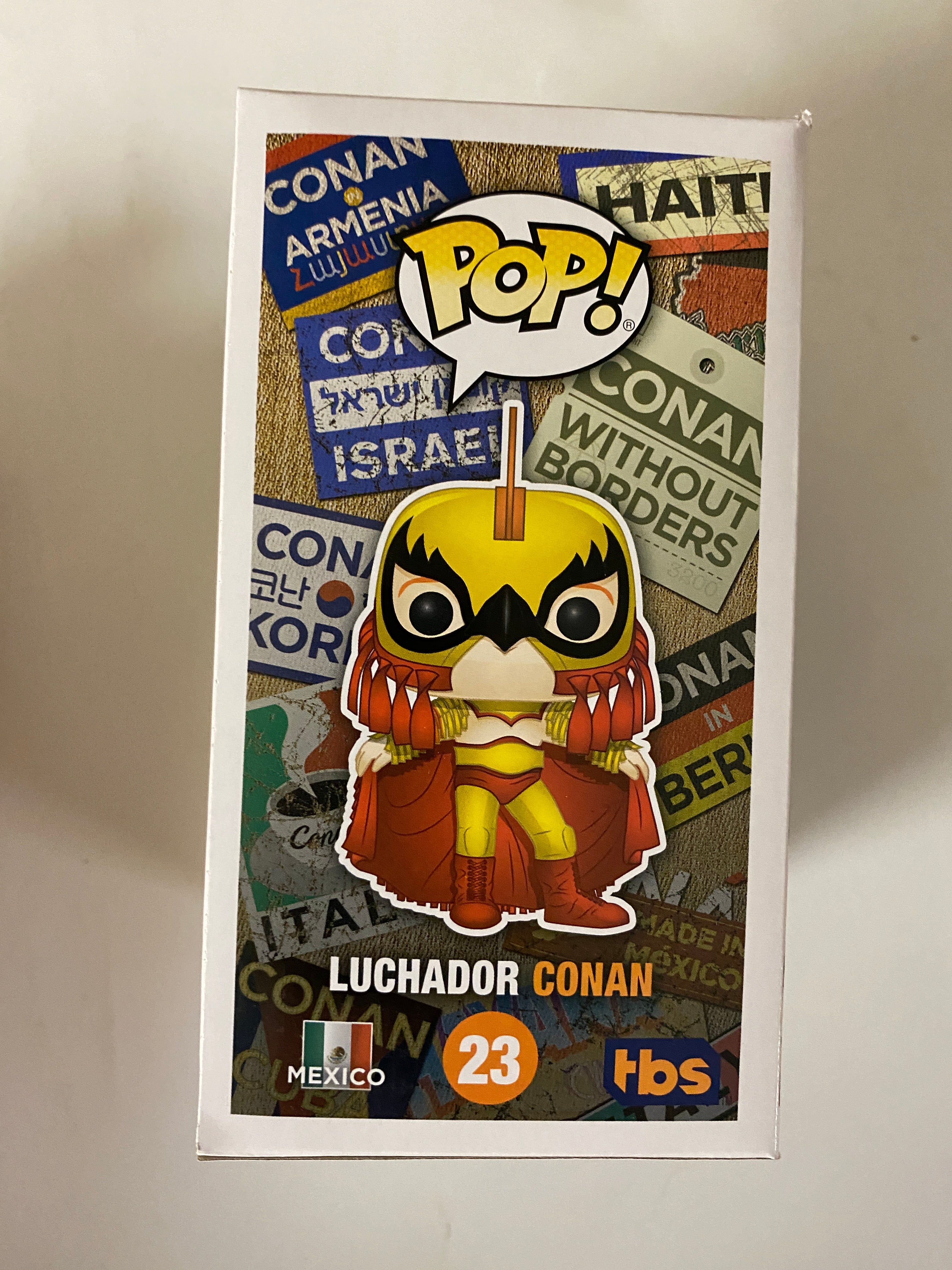 Funko Pop! Television Luchador Conan O'Brien #23 Gamestop 2019 Vaulted Exclusive