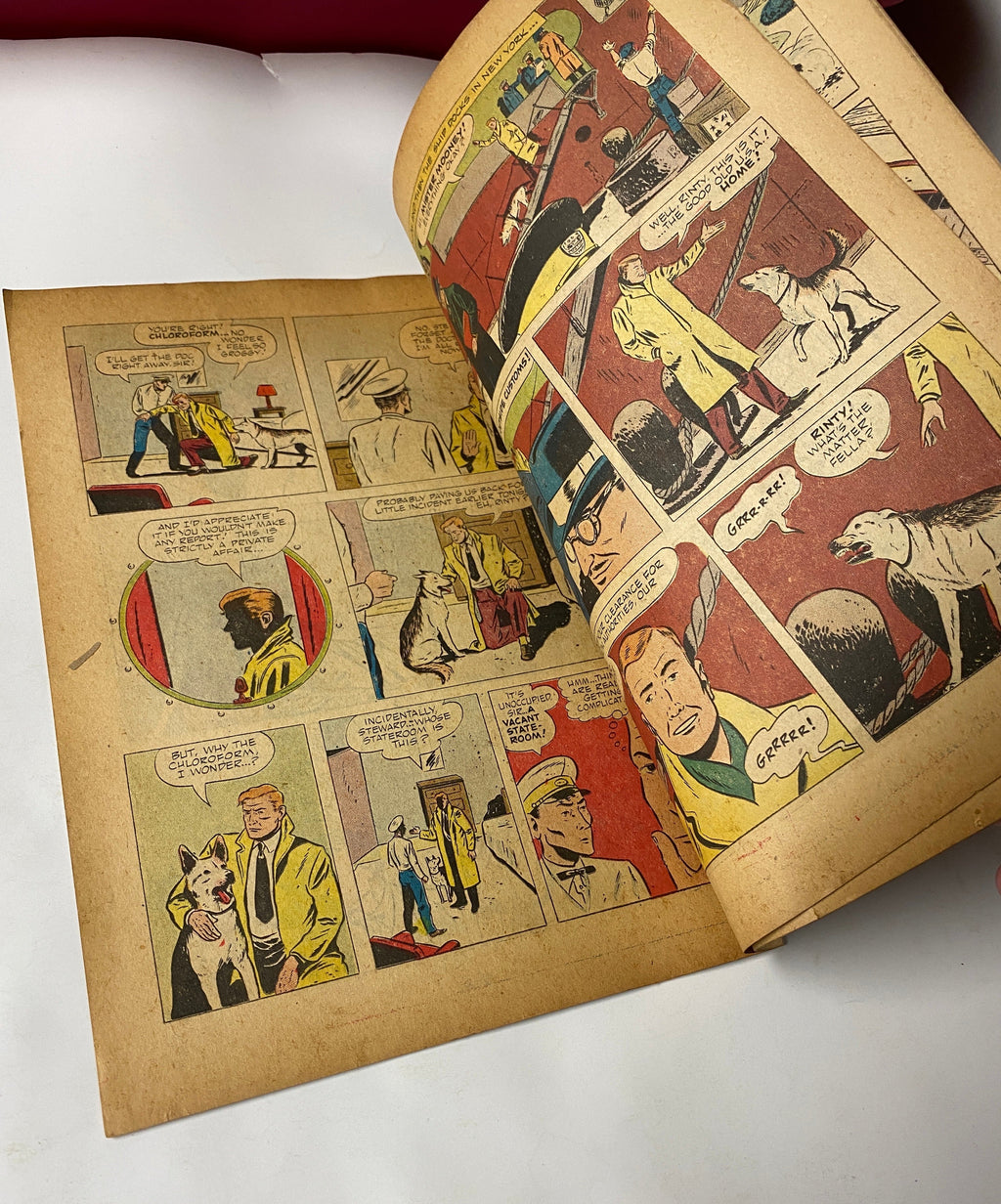 Four Color (1942) #434 Rin Tin Tin #1 Photo Cover Sparky Moore Art TV Show