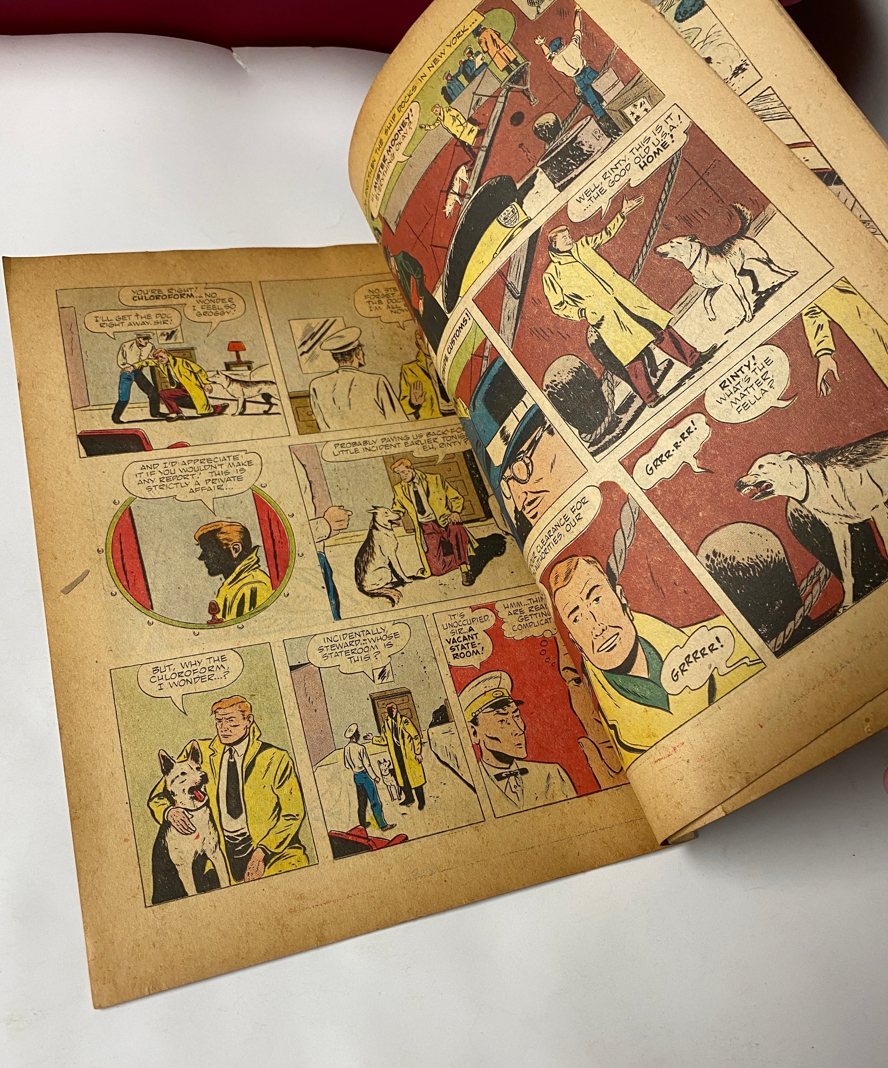Four Color (1942) #434 Rin Tin Tin #1 Photo Cover Sparky Moore Art TV Show