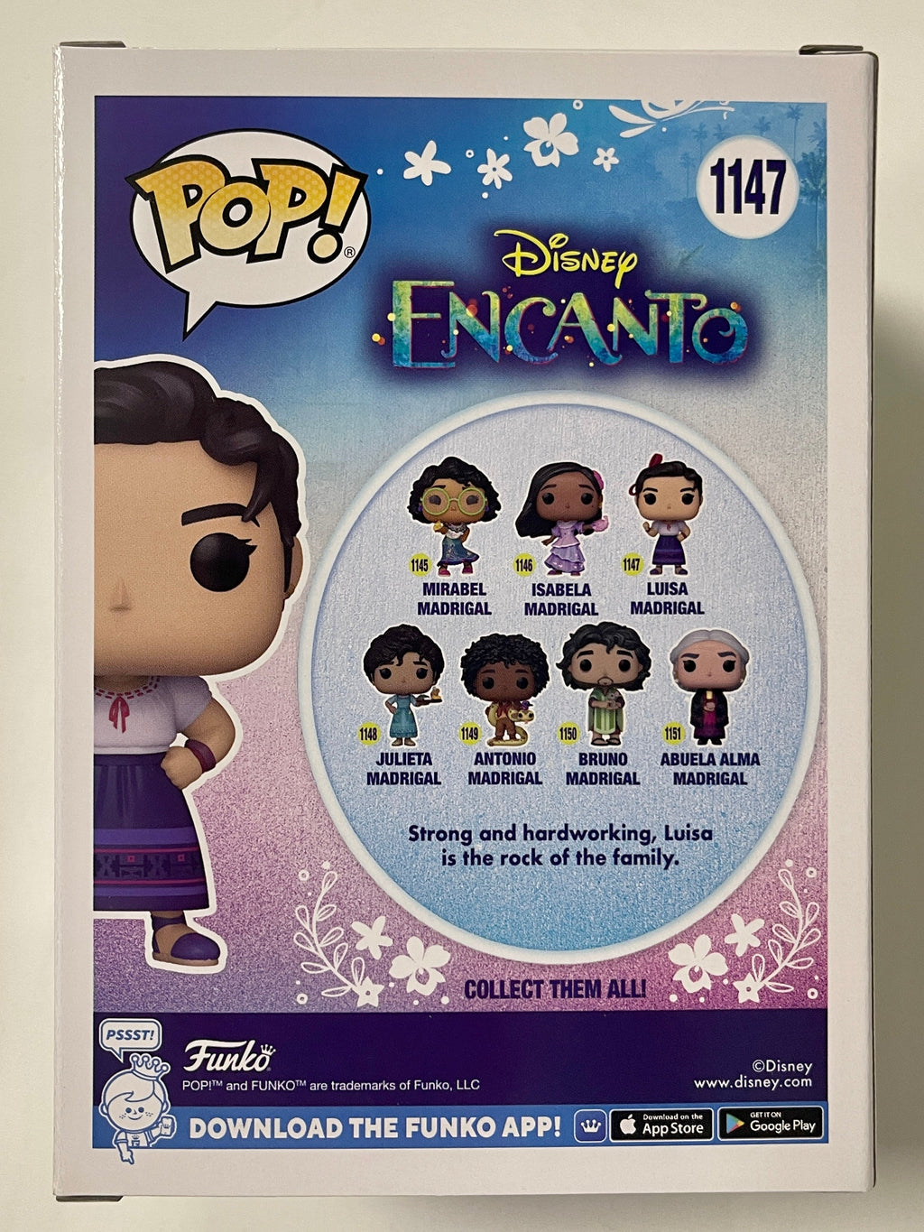 Funko Pop! Disney Luisa Madrigal #1147 Pixar Encanto 2021 Super Strength