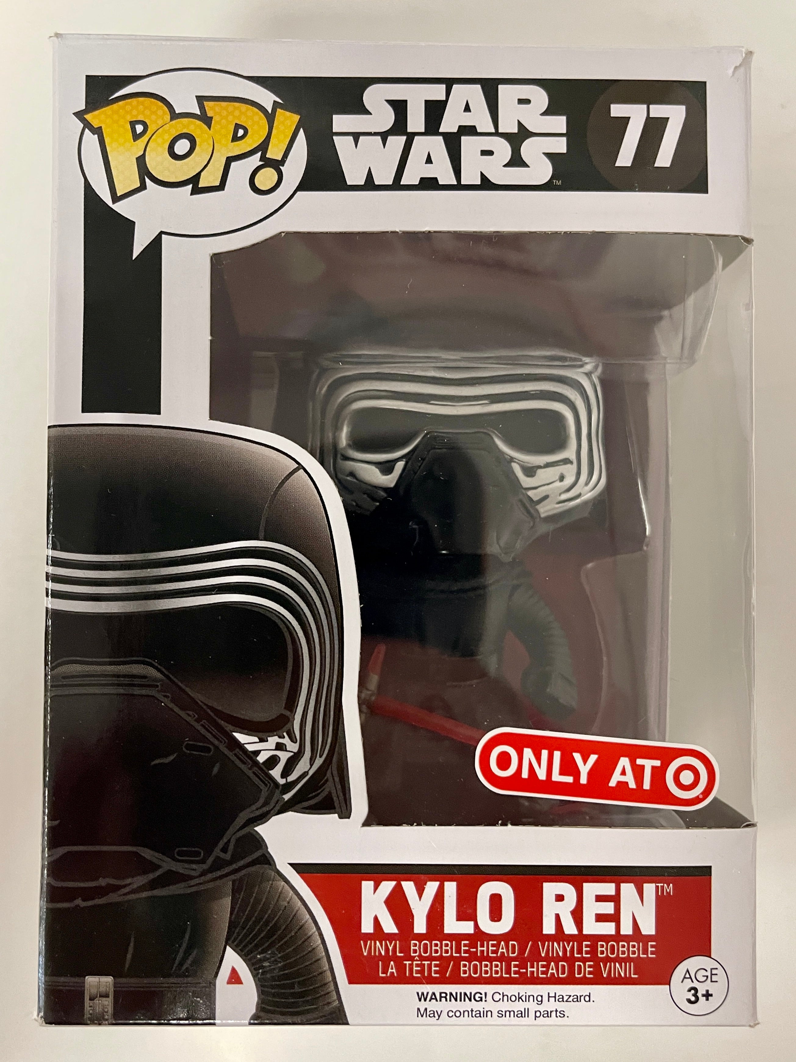 Funko Pop! Star Wars Kylo Ren (Hoodless) #77 Target 2015 Vaulted Exclusive